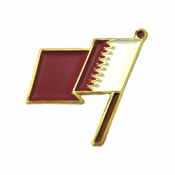 ستيكر / ملصق معدني / علم قطر