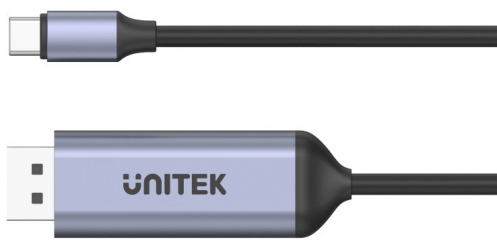 واير Unitek يحول USB تايب سي الى DisplayPort 1.4 / يدعم دقة 8K و 60Hz / طول 1.8 متر