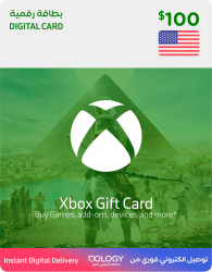 بطاقة XBOX المتجر الامريكي / 100 دولار / كود رقمي