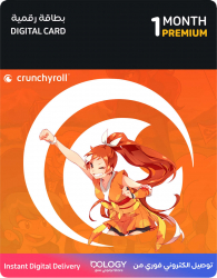 بطاقة اشتراك موقع الانمي Crunchyroll لمدة شهر / بطاقة رقمية