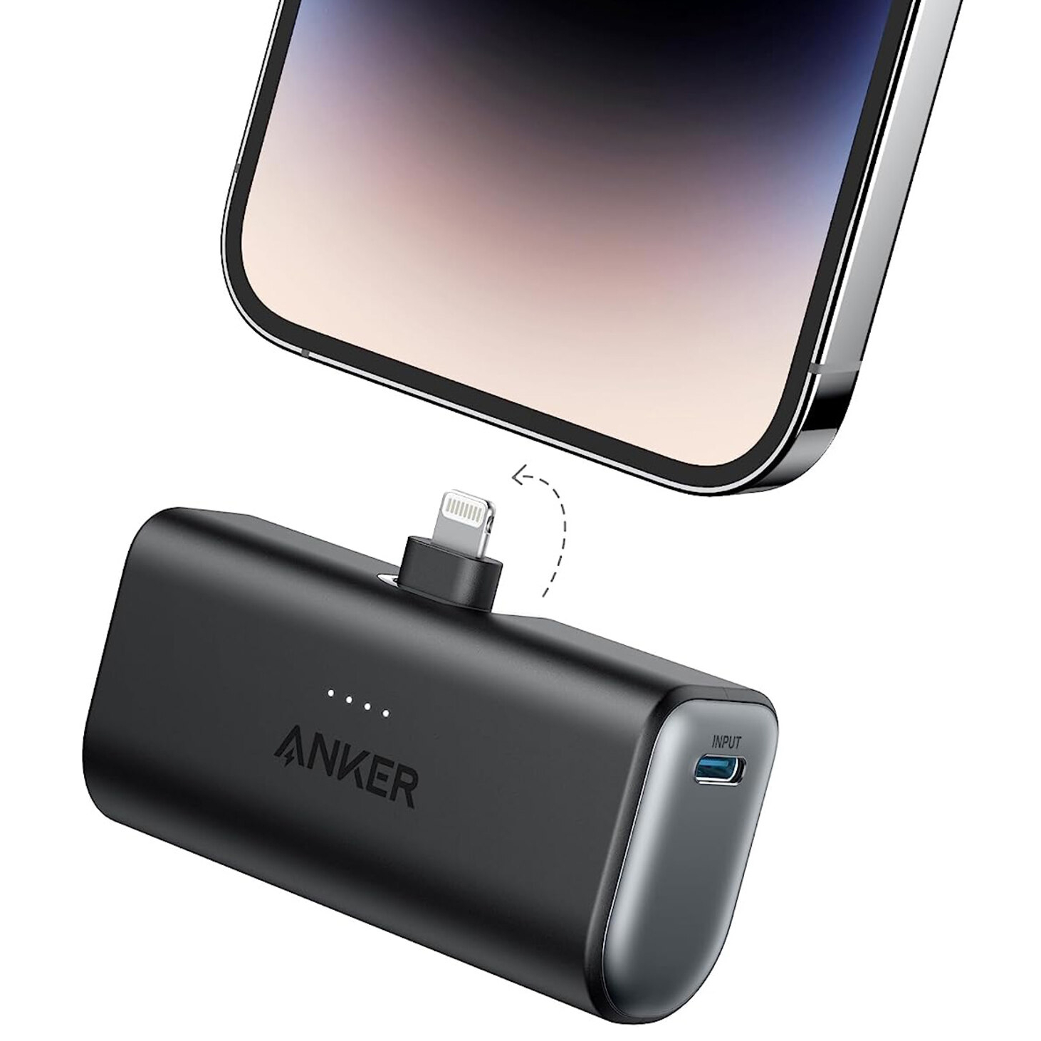 Anker Nano Power Bank with iPhone Input / Compatible with iPhones / 5000mAh  / Apple Certified in Qatar