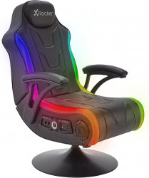 كرسي جيمنغ من XRocker مع سماعات سبيكر مدمجة و اضاءة RGB LED