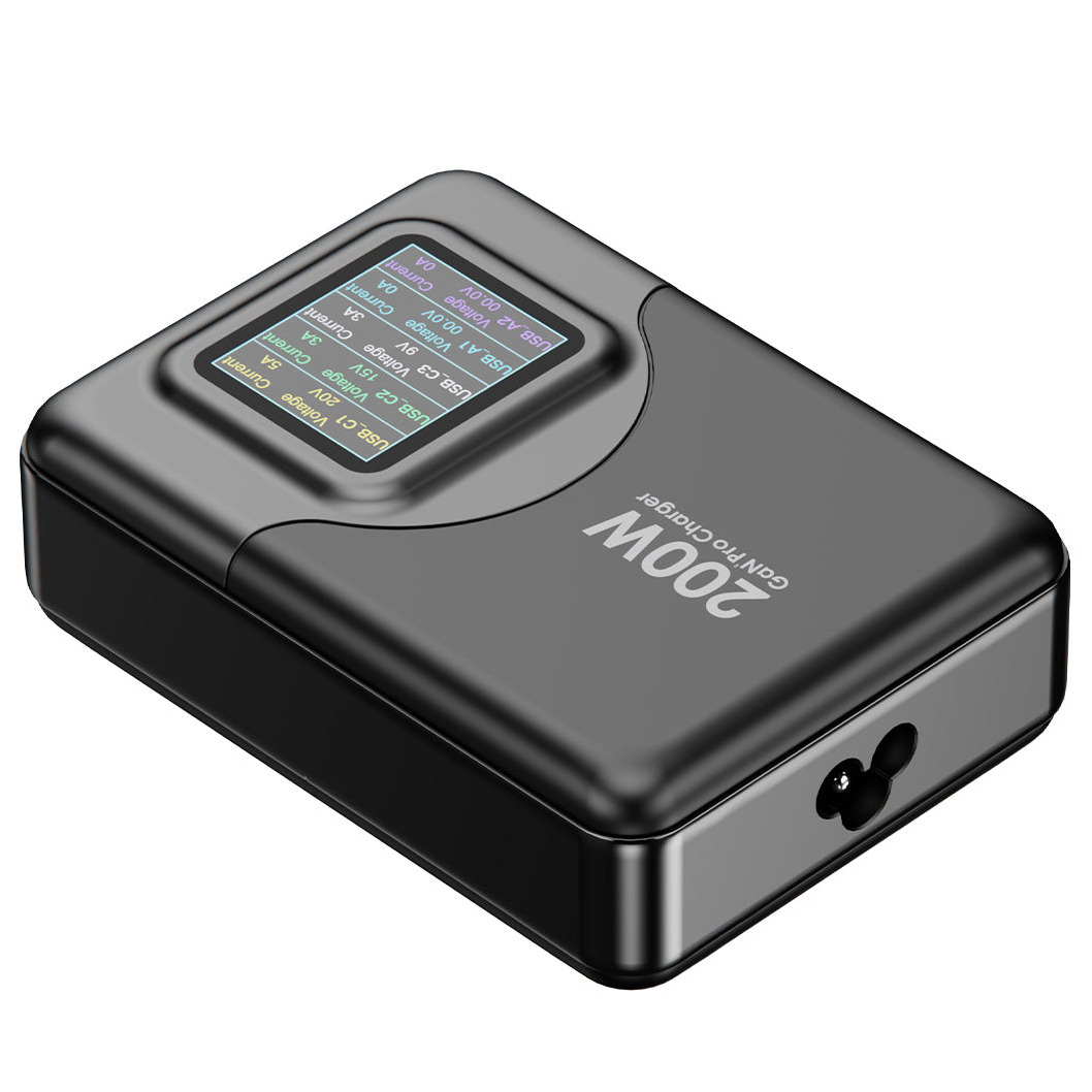 Xcellon PDG-5200L 5-Port 200W GaN USB Charger with LED PDG-5200L
