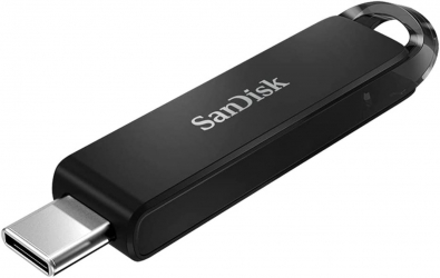 فلاش SanDisk سعة 256GB / مدخل USB تايب سي / اسود