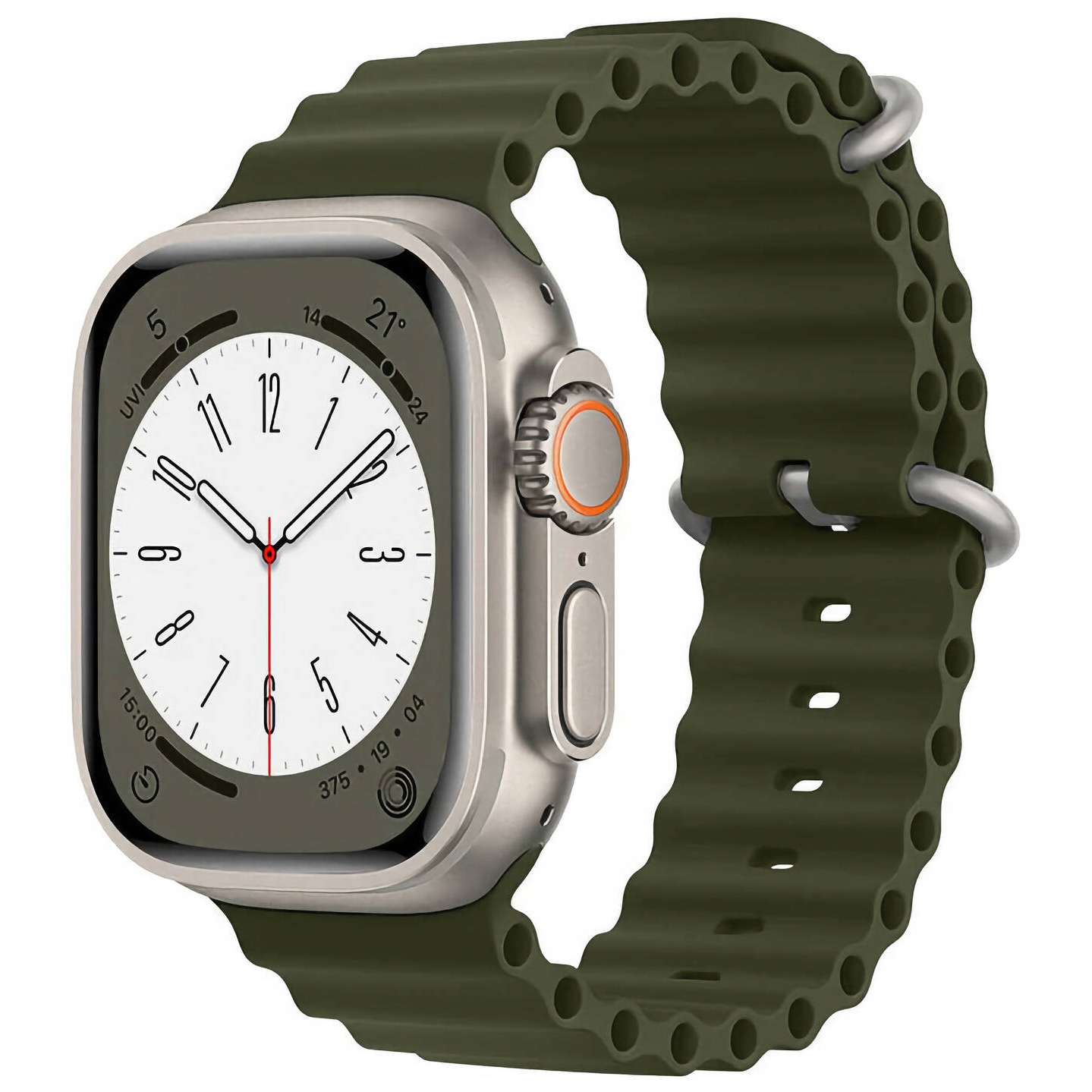 Apple Watch Ultra 974Bands Ocean Band Strap 49 mm Army Green