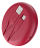 واير يونيك Halo نوع USB الى ايفون / معتمد من ابل / تصميم يرتب الواير / 1.2 متر / احمر