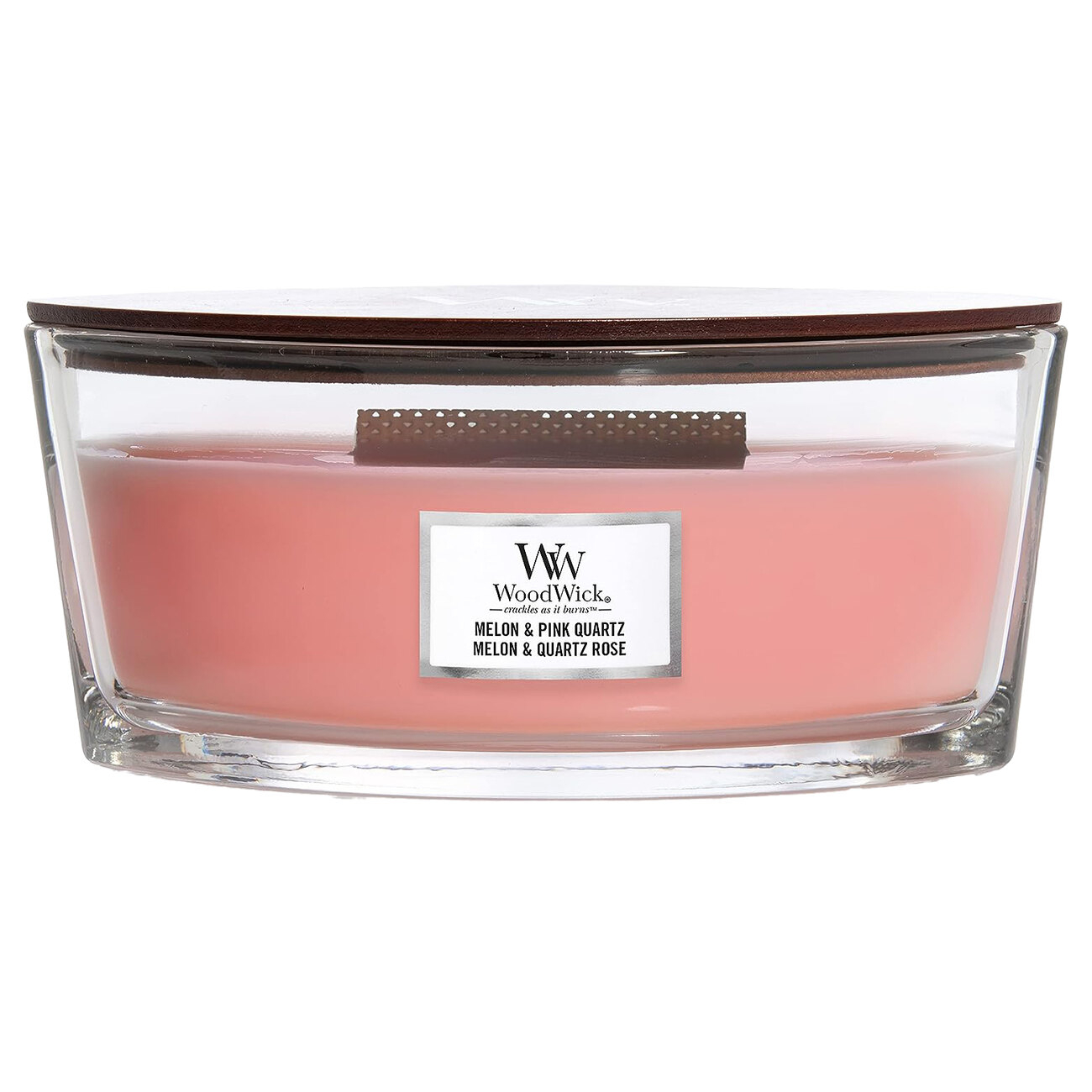 Woodwick Melon & Pink Quartz - Cherry Colors - Cosmetics Heaven!