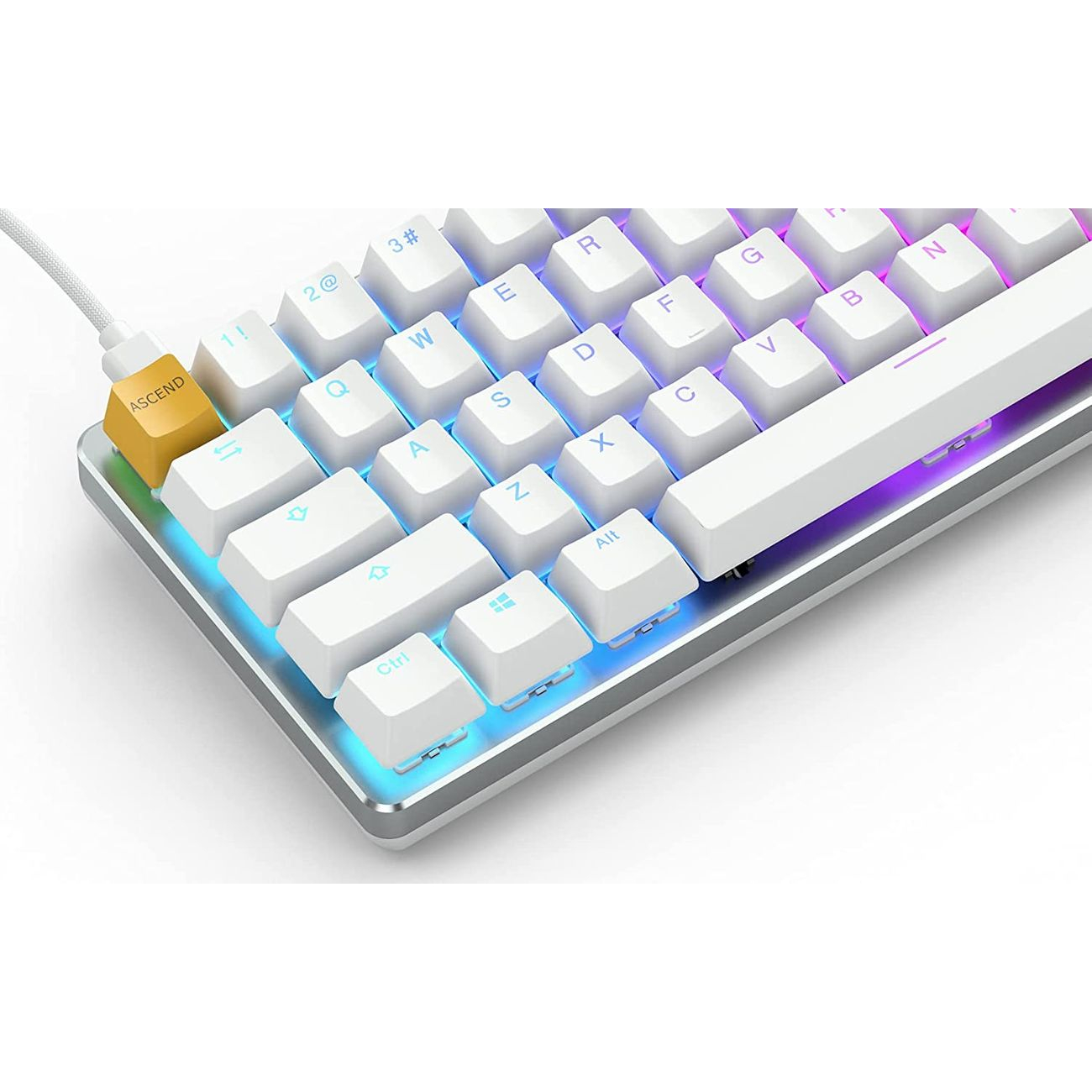 Glorious Gmmk Compact Mechanical Gaming Keyboard Hot Swappable White In Qatar