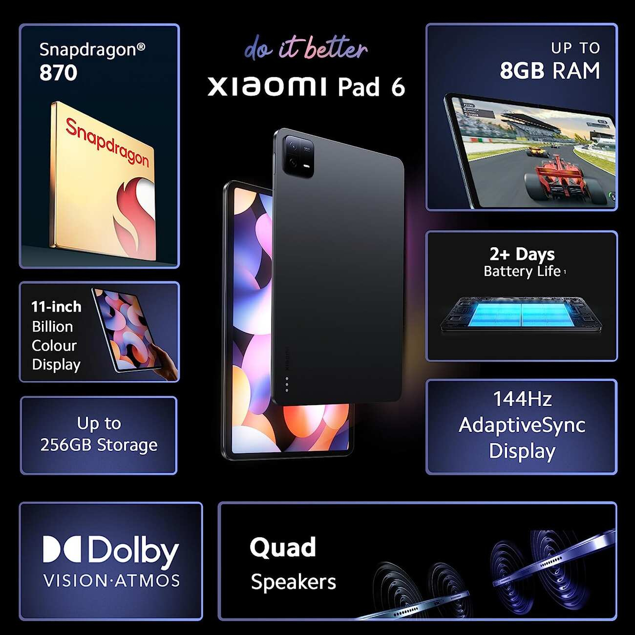 Buy Xiaomi Pad 6 8GB RAM 256GB - 133507 Price in Qatar, Doha