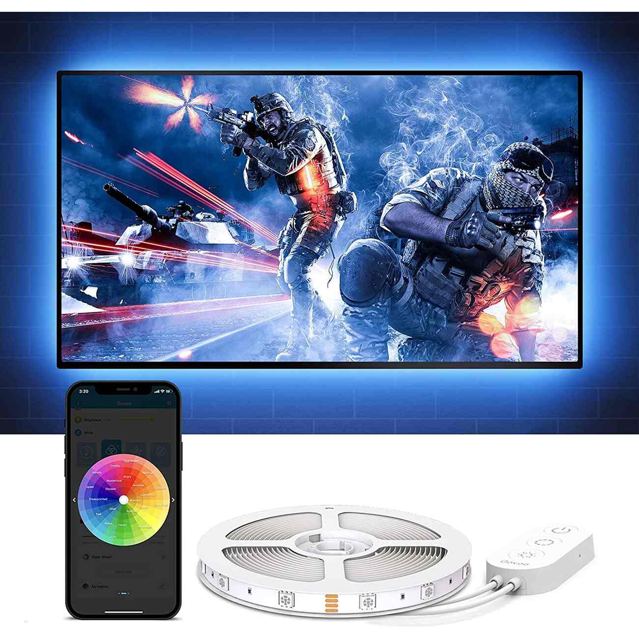 Govee RGB LED TV Backlights / Support 46 to 60 inch TVs & Monitors
