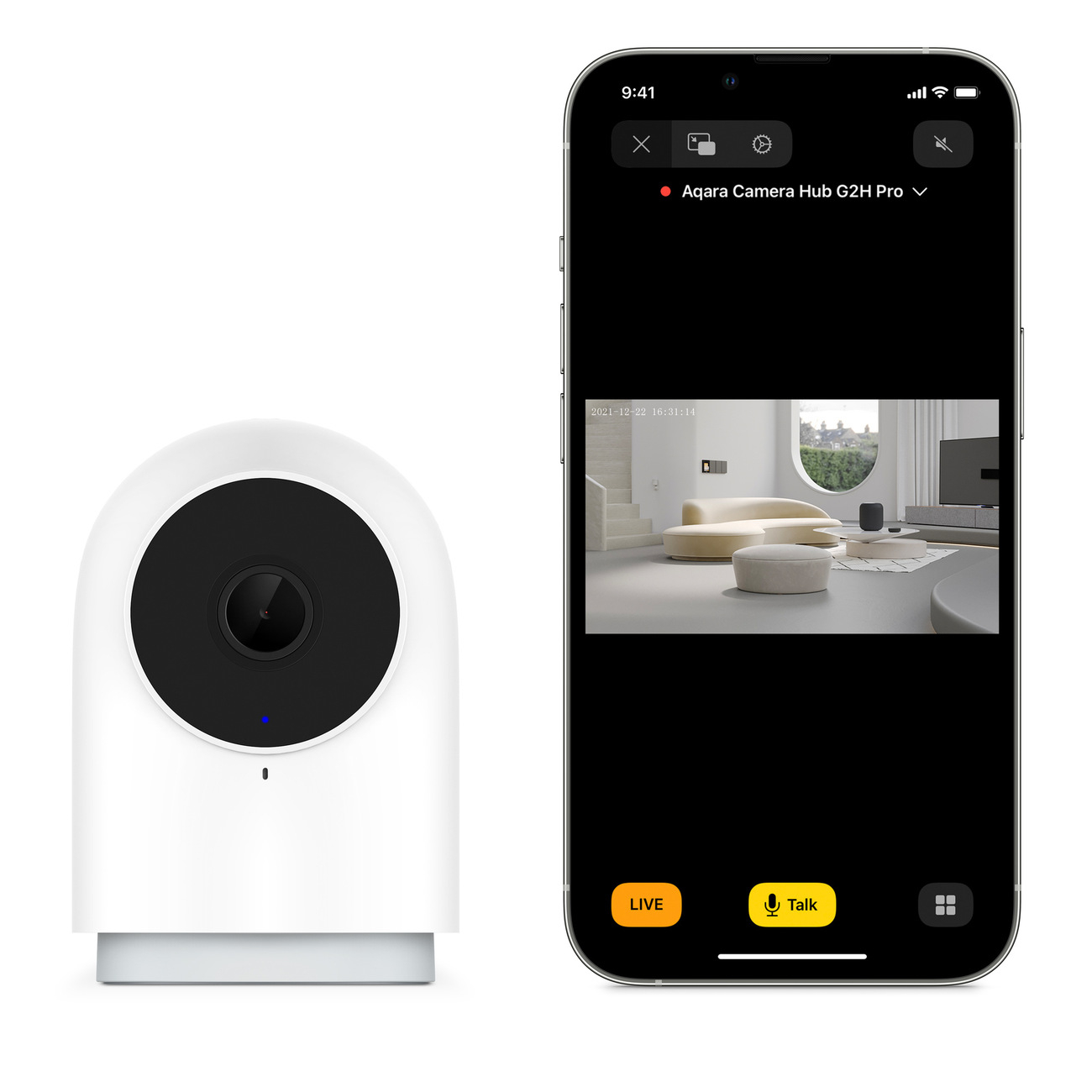 Aqara Security Camera Hub Indoor G2H Pro Plus Door and Window Sensor, 1080p  HD HomeKit Secure Video Indoor Camera, Night Vision, Two-Way Audio, Zigbee
