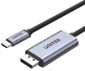 واير Unitek نوع DisplayPort 1.2 الى تايب سي / يدعم 4K مع 60Hz / مترين