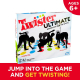 لعبة Twister Ultimate اللوحية / تناسب الجمعات