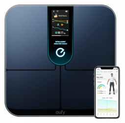 ميزان eufy P3 الجديد و الذكي يعطيك الوزن و 16 قياس مختلف / فيه حساس قلب / اسود 
