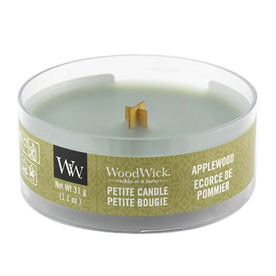 شمعة Woodwick المعطرة / من نوع Applewood Ecorce / حجم صغير