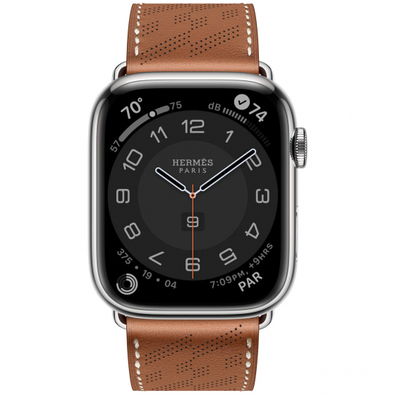 Apple Watch Series 8 Hermes Edition / 45 mm / H Diagonal Leather Band ...