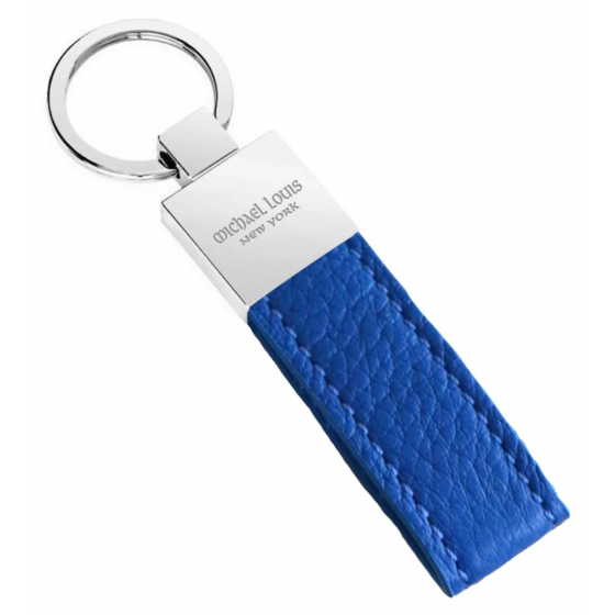 ميدالية مفاتيح من Michael Louis / جلد ازرق / طول 10cm 