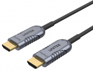 واير HDMI 2.1 من Unitek / فيه تقنية الياف ضوئية / يدعم دقة 8K / طول 10 متر