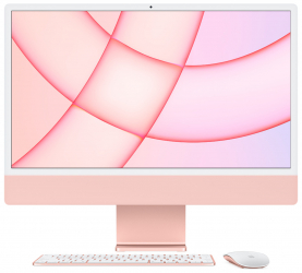 ابل iMac مع شاشة 24 انش / معالج M1 مع 8 نواة و 8 نواة جرافيكس / رام 8GB / ذاكرة 256GB / وردي
